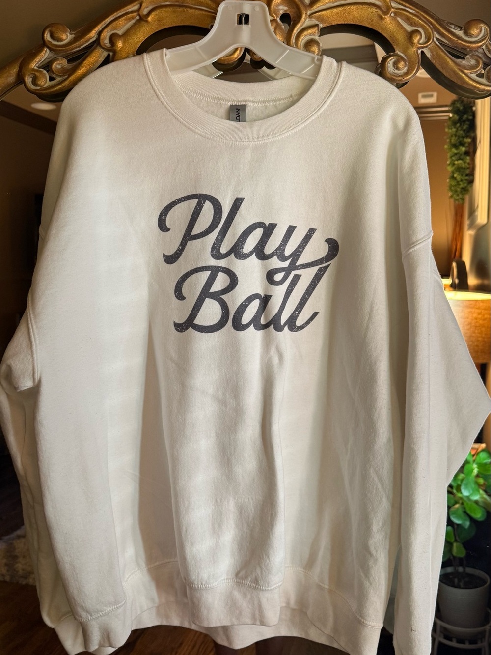 Play Ball White Sweatshirt